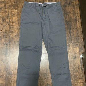 Cremieux Mens Chino Dress Pants, Gray, Size 34x32